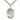 Sterling Silver St. Felicity Patron Saint Medal Necklace 1 inch by 3/4 inch on 24 inch chain handcrafted by Bliss
