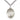 Sterling Silver Our Lady of Tears Medal Necklace 1 x 3/4 inch pendant with 24 inch chain by Bliss