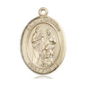 14kt solid gold St. Joachim patron saint medal pendant, 1x3/4 inch, handcrafted in USA by Bliss Manufacturing