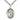 Sterling silver St. Joachim patron saint medal necklace with 24 inch curb chain, handcrafted by Bliss Manufacturing