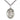 Sterling silver St. Januarius patron saint medal necklace with 24 inch curb chain, handcrafted in USA by Bliss Manufacturing