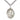 Sterling silver St. Catherine of Bologna patron saint medal necklace, 1x3/4 inch with 24 inch chain, handcrafted by Bliss Manufacturing USA