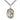 Sterling silver St. Eustachius patron saint medal necklace with 24 inch chain by Bliss Manufacturing