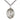 Sterling Silver St. Paula Patron Saint Medal Necklace 1x3/4 inch pendant on 24 inch chain by Bliss