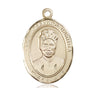 14kt Solid Gold St. Joseph patron saint medal pendant 1 inch by Bliss Manufacturing USA