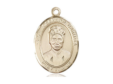 14kt Solid Gold St. Joseph patron saint medal pendant 1 inch by Bliss Manufacturing USA