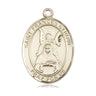 14kt Solid Gold St. Frances of Rome Catholic patron saint medal pendant handcrafted by Bliss Manufacturing