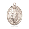 14kt solid gold medium Divine Mercy Divina Misericordia medal pendant 1 x 3/4 handcrafted by Bliss