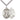 Sterling Silver Divine Mercy Medal Necklace 1 inch pendant on 24 inch chain handcrafted by Bliss Manufacturing USA