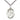 Sterling silver St. Kieran patron saint medal necklace, 1 inch pendant on 24 inch chain, handmade in USA by Bliss Manufacturing