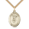 14kt gold filled St. Philip Neri patron saint medal necklace with 24 inch chain by Bliss