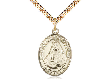 14kt gold filled St. Rose Philippine Duchesne patron saint medal necklace with 1 inch pendant and 24 inch chain by Bliss USA