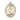 14kt solid gold St. Rose Philippine patron saint medal pendant, 1 inch by 3/4 inch, by Bliss Manufacturing
