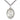 Sterling silver St. Rose Philippine patron saint medal necklace with 1x3/4 inch pendant on 24 inch curb chain by Bliss