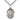 Sterling Silver St. Juliana Patron Saint Medal Necklace 1x3/4 inch with 24 inch chain by Bliss