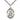 Sterling Silver St. Simon Patron Saint Medal Necklace 1 inch by 3/4 inch with 24 inch chain by Bliss