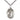 Sterling Silver St. Rocco patron saint medal necklace with 1 inch by 3/4 inch pendant on 24 inch chain by Bliss