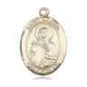 14kt Solid Gold St. Marina patron saint medal pendant 1 inch by 3/4 inch by Bliss Manufacturing