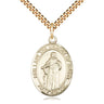 14kt Gold Filled Our Lady of Knots Catholic medal necklace with 1 inch pendant on 24 inch chain by Bliss