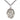 Sterling Silver Our Lady of Assumption Medal Necklace 1x3/4 inch pendant 24 inch chain Bliss USA