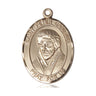 14kt Solid Gold St. Peter Canisius Patron Saint Medal Pendant 1 x 3/4 inch by Bliss Manufacturing