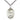 Sterling silver St. Daria patron saint medal necklace with 24 inch curb chain, handcrafted by Bliss