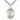 Sterling Silver St. Nathanael patron saint medal necklace with 24 inch curb chain, handcrafted by Bliss USA