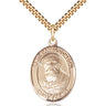 14kt Gold Filled St. Daniel Comboni Patron Saint Medal Necklace 1x3/4 inch on 24 inch Chain by Bliss Manufacturing