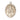 14kt solid gold St. Margaret of Scotland medal pendant 1 inch by 3/4 inch handcrafted by Bliss