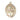 14kt solid gold St. Jeanne Jugan patron saint medal pendant 1 inch by Bliss Manufacturing