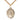 14kt Gold Filled Our Lady of Rosa Mystica Medal Necklace 1 inch x 3/4 inch with 24 inch chain by Bliss