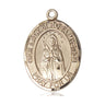 14kt Solid Gold Our Lady of Rosa Mystica Medal Pendant 1 inch x 3/4 inch handcrafted by Bliss