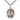 Sterling silver Our Lady of Kibeho medal pendant necklace 1 x 3/4 inch on 24 inch chain by Bliss Manufacturing