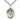 Sterling Silver St. Margaret Mary Alacoque Patron Saint Medal Necklace with 1 inch by 3/4 inch pendant on 24 inch curb chain by Bliss Manufacturing