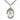 Sterling silver St. Andre Bessette patron saint medal necklace, 1 inch by 3/4 inch pendant on 24 inch curb chain, handcrafted in USA by Bliss Manufacturing