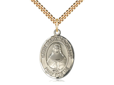 14kt Gold Filled St. Mary MacKillop patron saint medal necklace 1 inch by 3/4 inch on 24 inch chain by Bliss