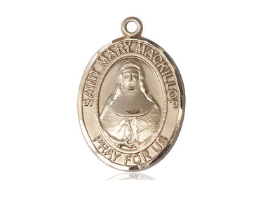 14kt Solid Gold St. Mary MacKillop Patron Saint Medal Pendant 1x3/4 handcrafted by Bliss