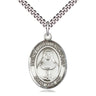 Sterling Silver St. Mary MacKillop patron saint medal necklace 1 inch by 3/4 inch on 24 inch chain by Bliss