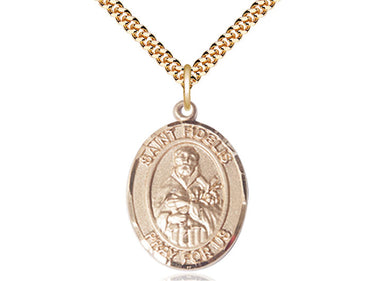 14kt Gold Filled St. Fidelis Catholic patron saint medal necklace with 24 inch chain by Bliss Manufacturing