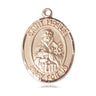 14kt Solid Gold St. Fidelis Catholic patron saint medal pendant handcrafted by Bliss Manufacturing USA