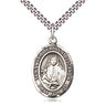 Sterling Silver St. Maria Bertilla Boscardin patron saint medal necklace with 24 inch chain by Bliss