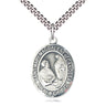 Sterling Silver St. Mary Magdalene of Canossa patron saint medal necklace with 24 inch chain by Bliss