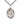 Sterling Silver St. Peter Claver Medal Necklace 1 inch by 3/4 inch with 24 inch chain by Bliss Manufacturing