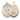 14kt Solid Gold St. Sebastian Wrestling Medal pendant 1 inch by 3/4 inch handcrafted by Bliss Manufacturing