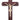 12 inch cherry finish sick call crucifix set with candles and holy water bottle for anointing ministry