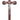 8 inch cherry wood wall crucifix traditional Catholic design natural finish gift boxed