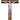 10 inch cherry wood wall crucifix with gold inlay accents contemporary Catholic design gift boxed
