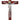 10 inch cherry wood traditional wall crucifix with resin corpus Catholic home decor gift box