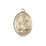 14kt Solid Gold St. Andrew the Apostle Medal Pendant 3/4 x 1/2 Handcrafted in USA by Bliss Manufacturing