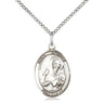 Sterling Silver St. Andrew the Apostle Medal Necklace 3/4 x 1/2 inch with 18 inch chain by Bliss